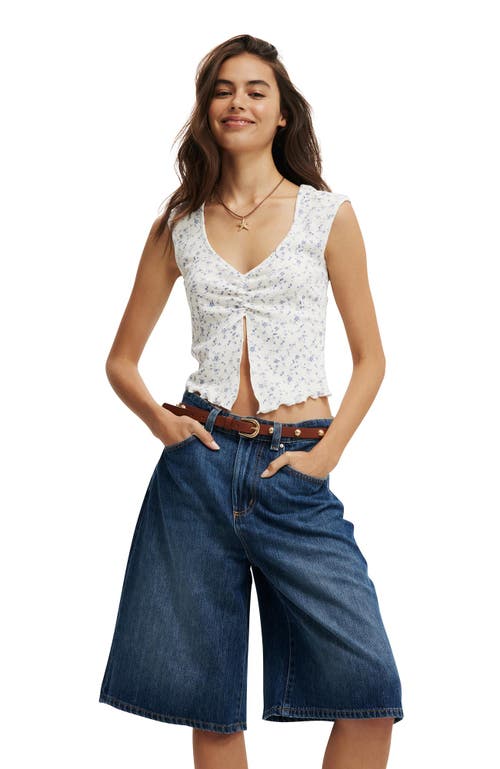 COTTON ON LYOCELL WIDE DENIM JORT