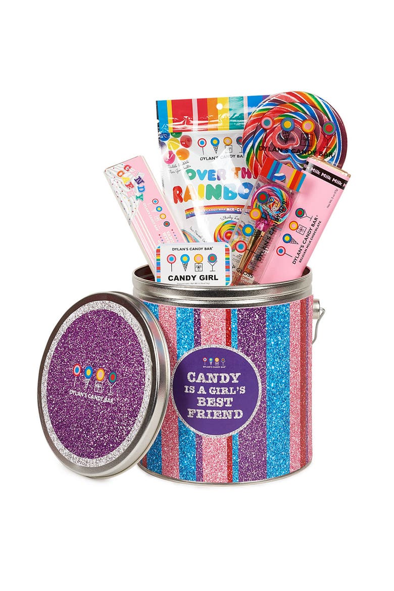 Candy Is a Girl's Best Friend Bucket, Main, color, PINK MULTI