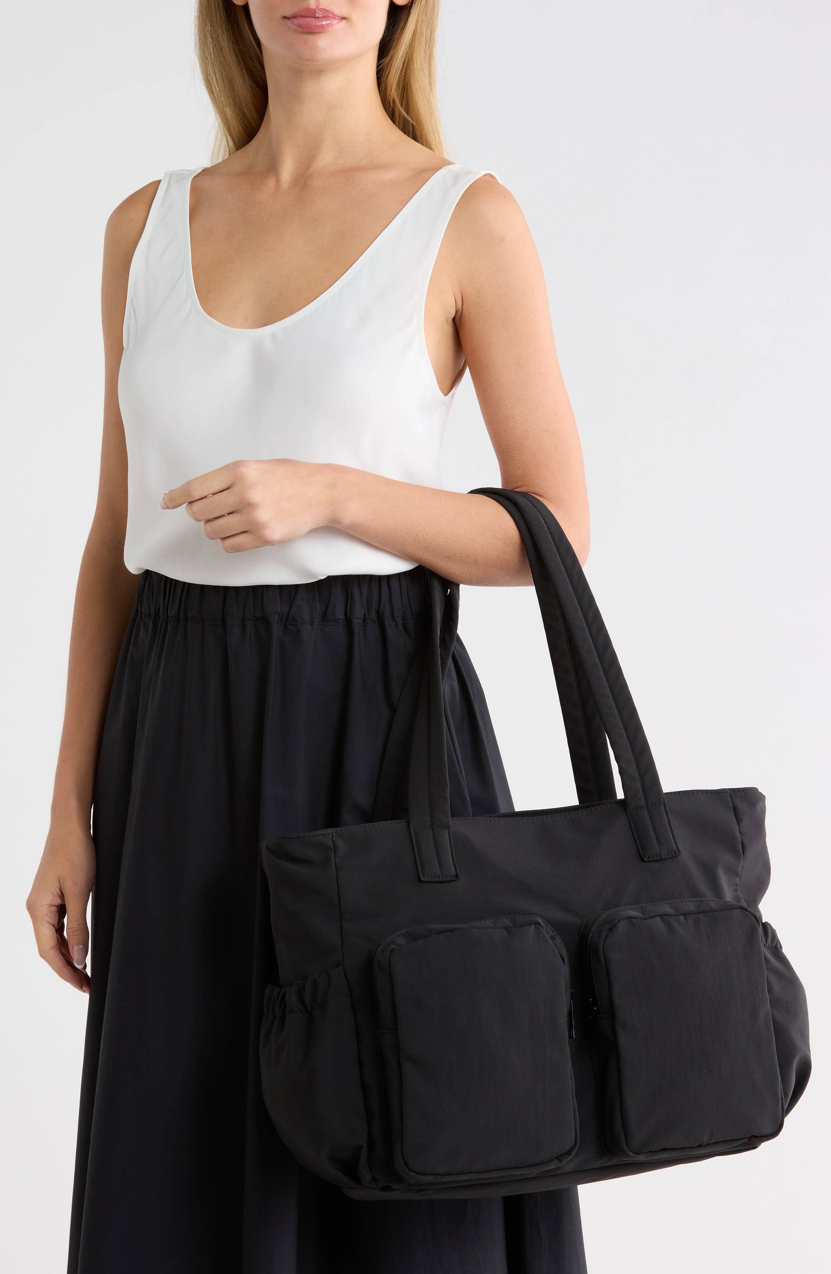Pocket Dreams Tote Bag, Alternate, color, BLACK