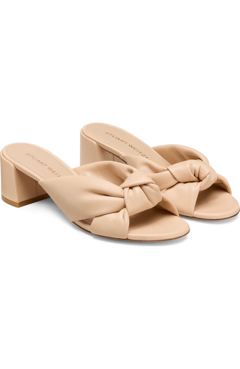 Stuart Weitzman Soplaya Block Slide 50, Alternate, color, Barely Beige
