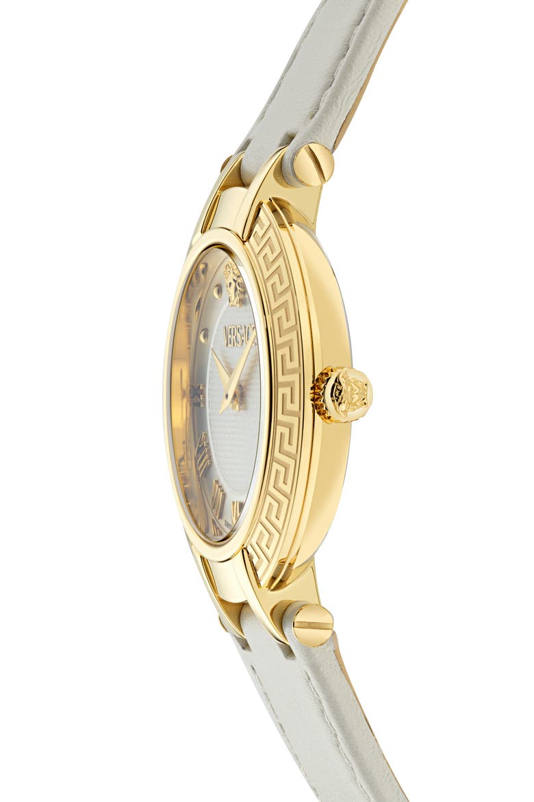 Antlia Leather Strap Watch, 34mm, Alternate, color, YELLOW GOLD