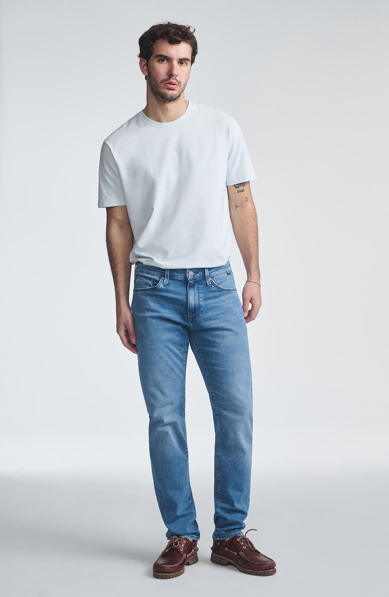 Mavi Jeans Basic Stretch Cotton Crewneck T-Shirt, Alternate, color, White