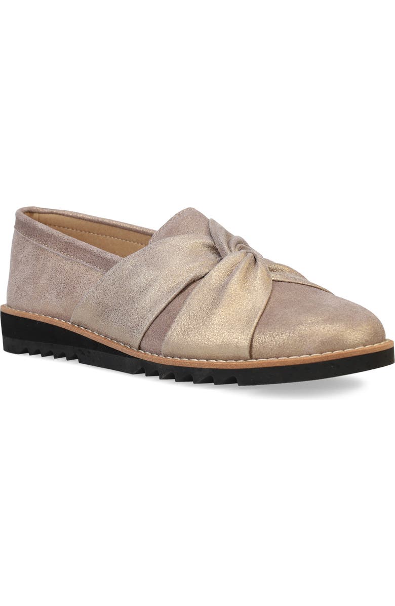 Eileen Fisher Enna Twisted Loafer, Main, color, Platinum