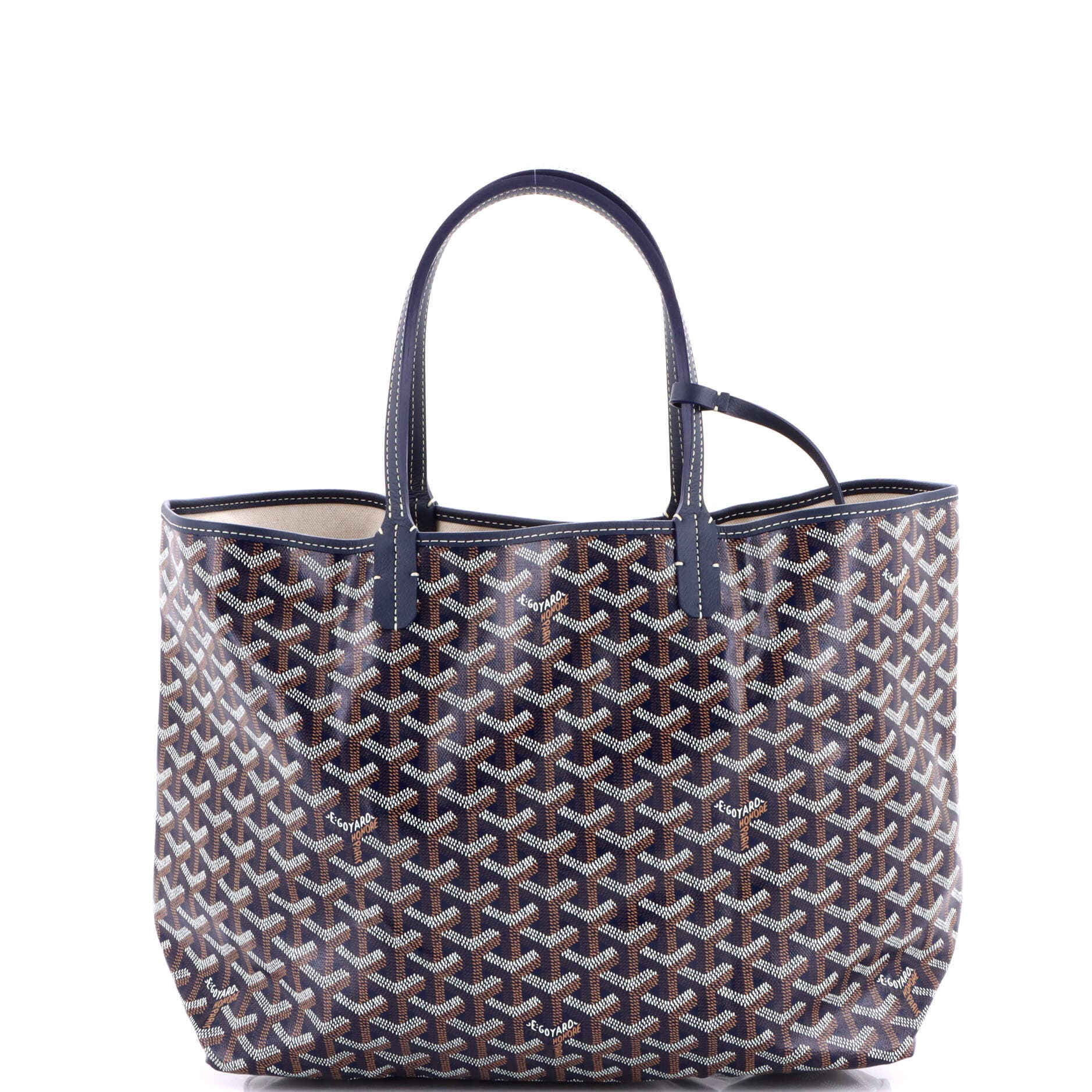 Pre-Owned Goyard Saint Louis Tote Coated Canvas PM, Alternate, color, Blue