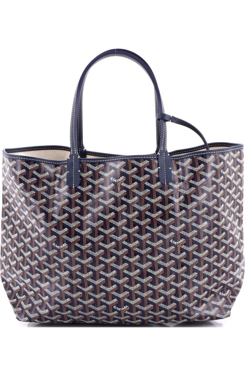 Pre-Owned Goyard Saint Louis Tote Coated Canvas PM, Alternate, color, Blue