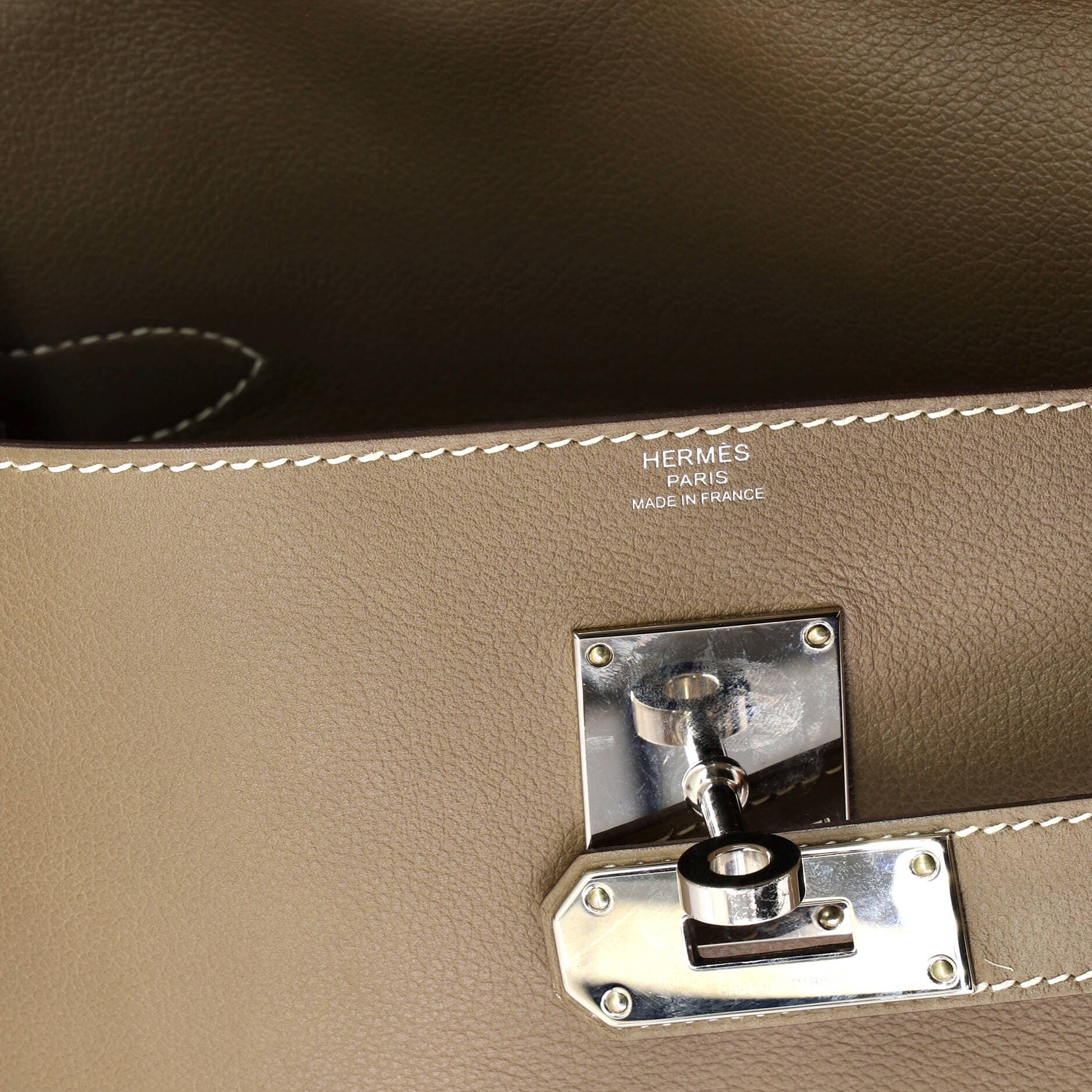 Pre-Owned Hermes Kelly Messenger Bag Evercolor PM, Alternate, color, Etoupe