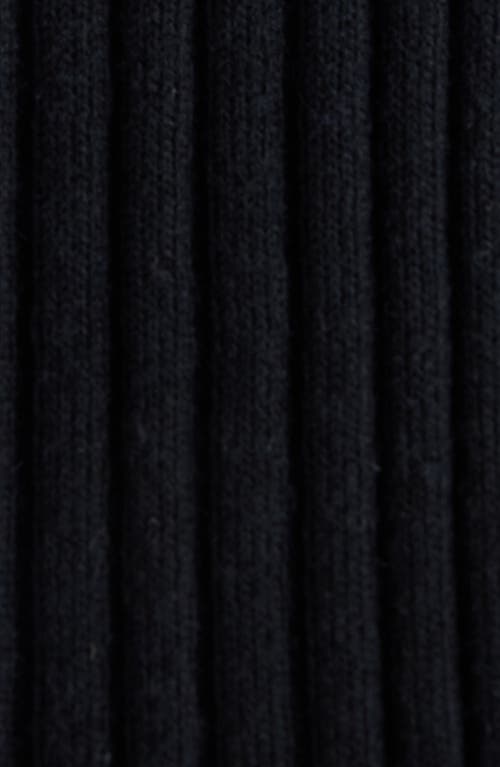 Courrèges Classic Rib Cotton Blend Snap-up Top In Black