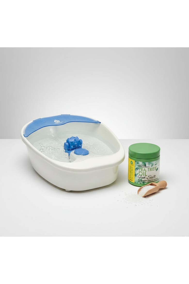 Foot Spa Massager with Tea Tree Foot Scrub, Alternate, color, Blue