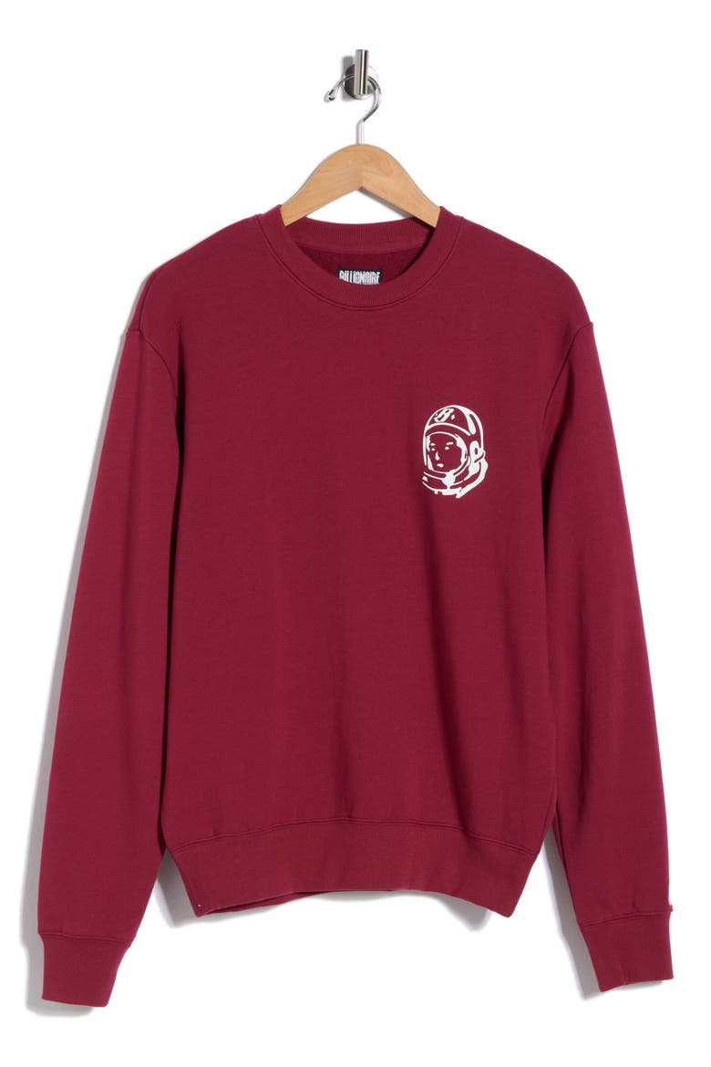 BB Helmet Crewneck Sweatshirt, Alternate, color, RHODODENDRON