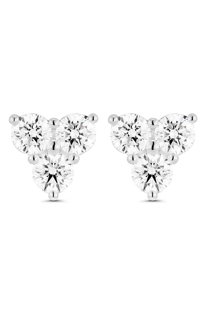 LIGHTBOX 0.6-Carat The Mini Trio Lab Grown Diamond Pendant Necklace, Main, color, 