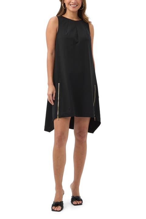 Vantis Asymmetrical Hem Ponte Dress
