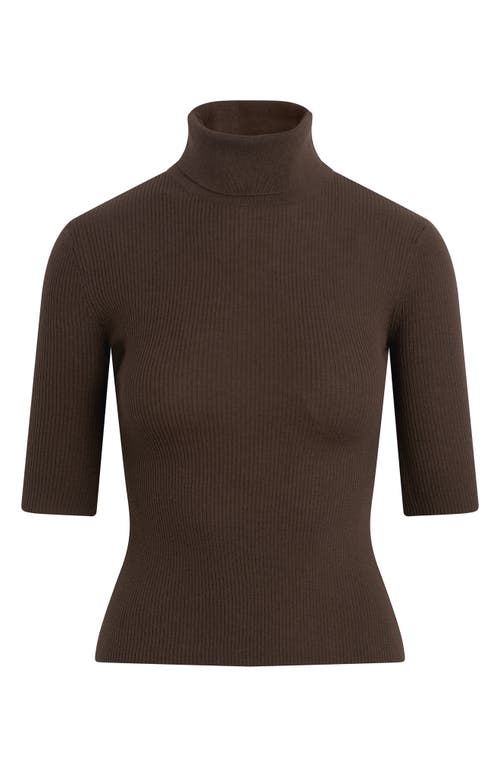 Favorite Daughter The Amelia Merino Wool Turtleneck Top In Brown