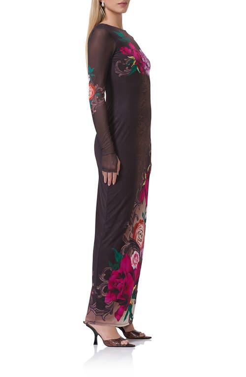 AFRM AFRM NETTIE LONG SLEEVE BACKLESS MAXI DRESS 