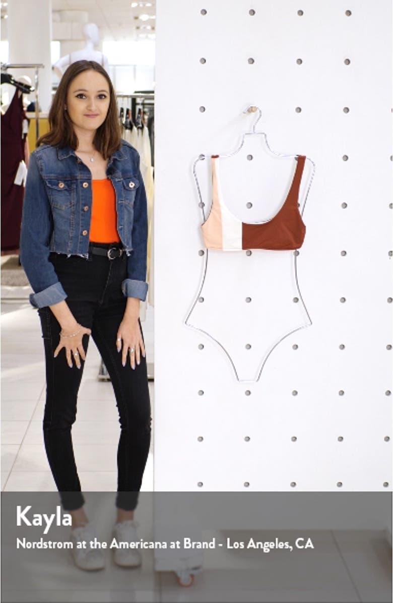 L Space Colorblock Bikini Top, sales video thumbnail