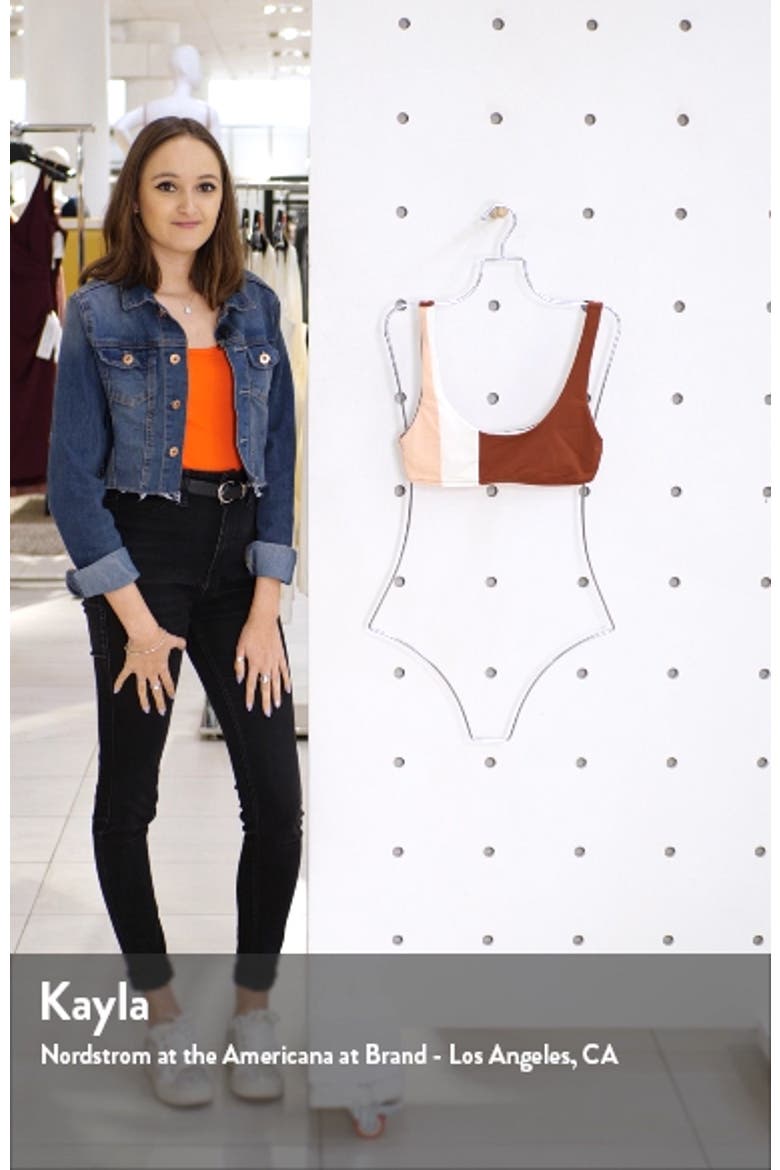 L Space Colorblock Bikini Top video