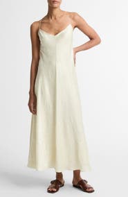 Vince Floral Jacquard Sleeveless Maxi Dress