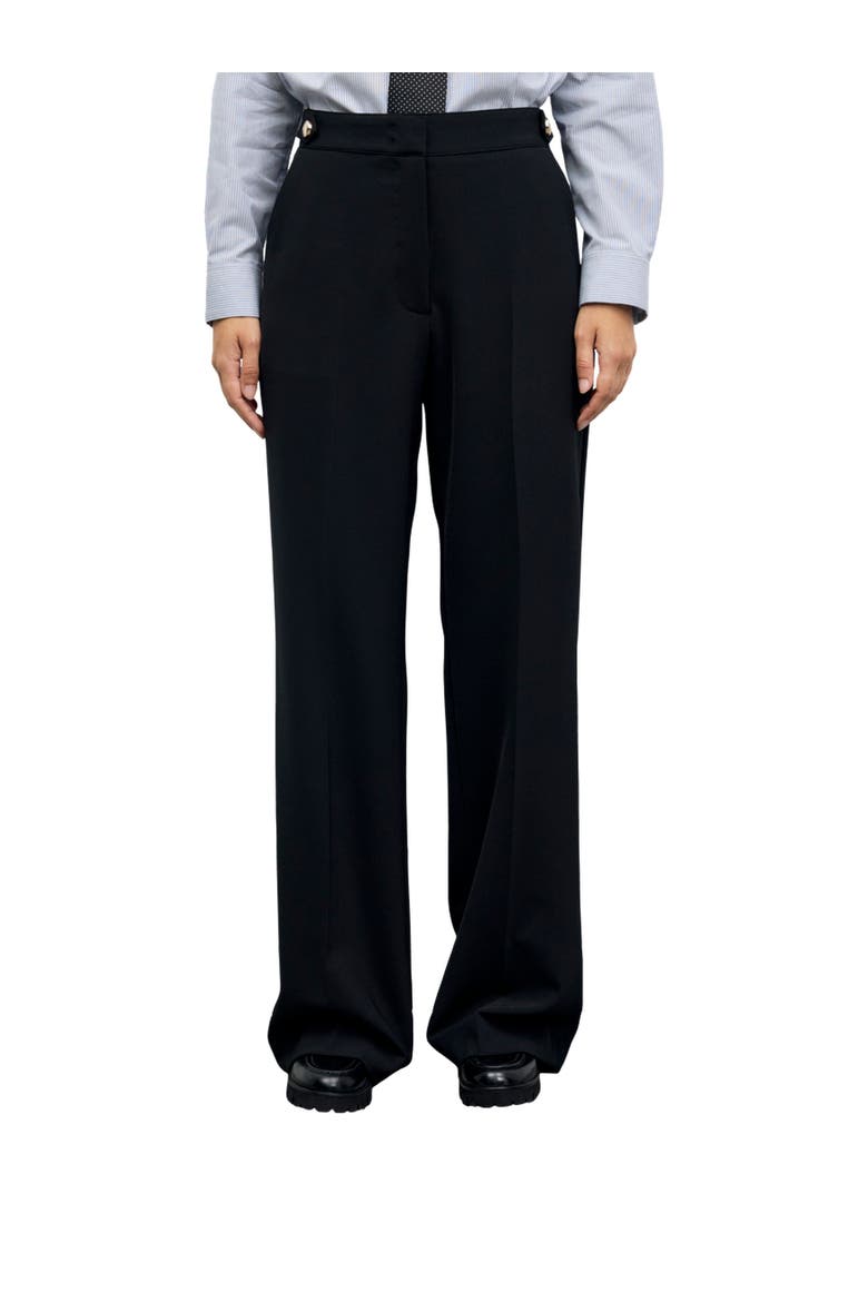 Mela High Rise Tailored Trousers, Main, color, Black