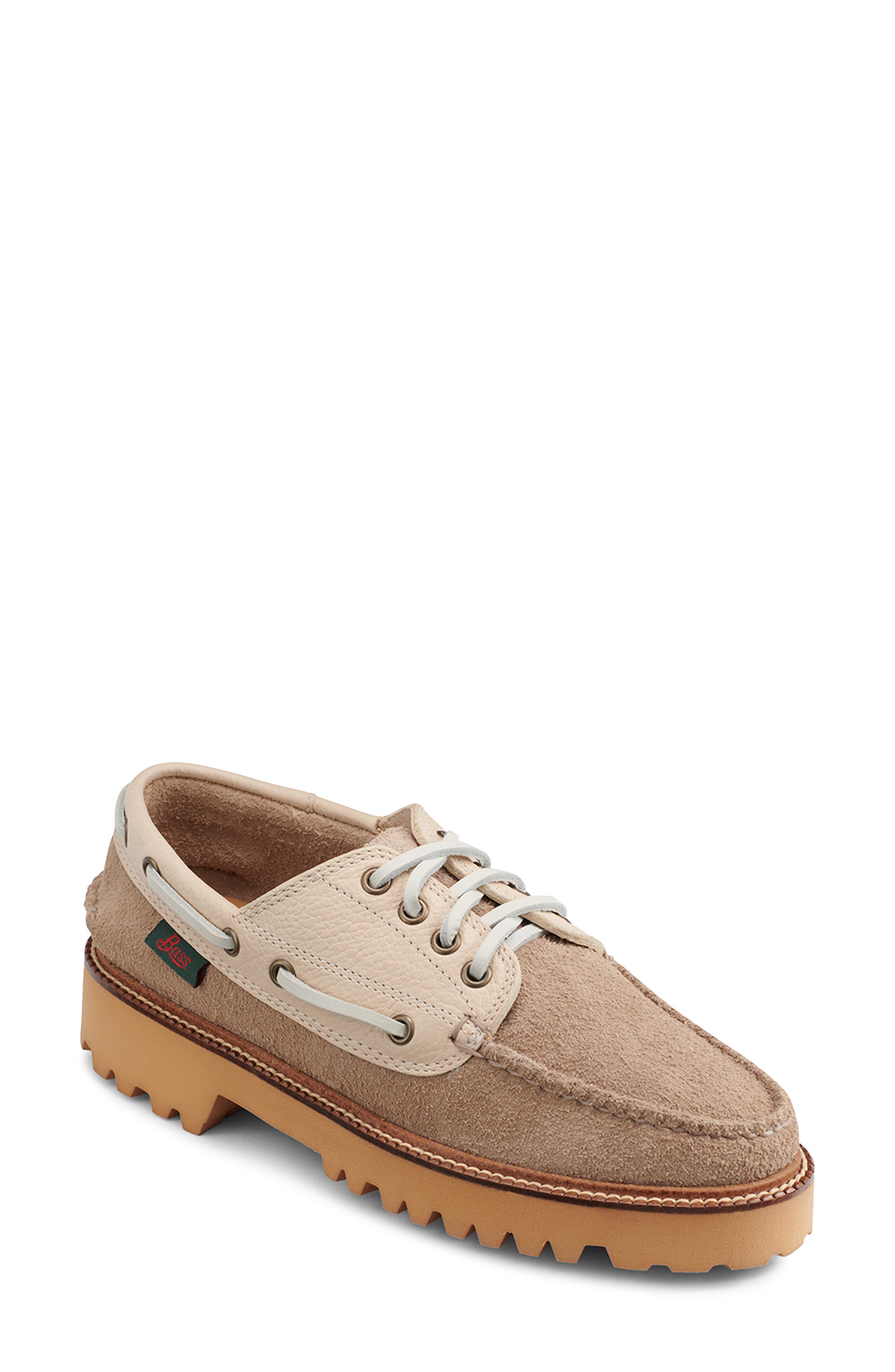 G.H.BASS Ranger Camp Super Lug Moc Toe Boat Shoe, Main, color, 
