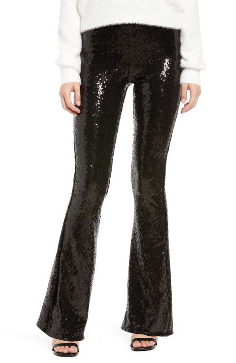 Sequin Flared Leggings