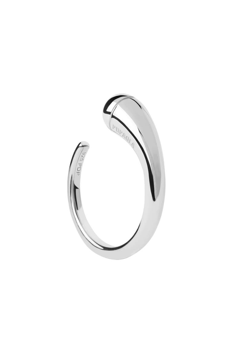 Loop Ring, Main, color, Silver