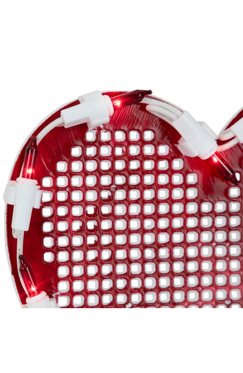 Northlight Lighted "Love" with Heart Valentine's Day Window Silhouette - 17" - White and Red, Alternate, color, White