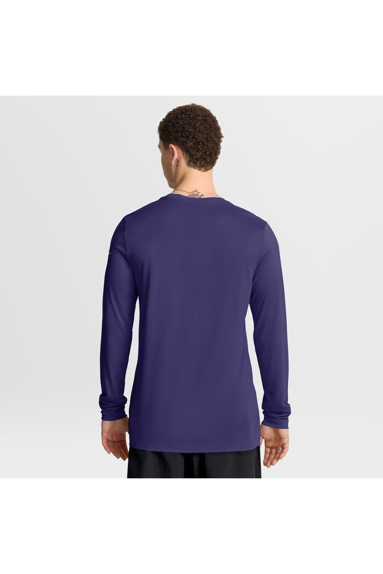 Men's Nike Purple Baltimore Ravens Primetime Legend Icon Performance Long Sleeve T-Shirt, Alternate, color, Purple