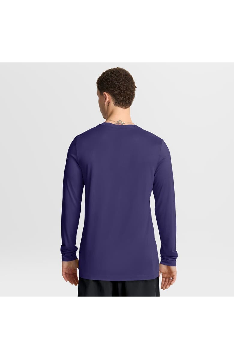 Nike Men's Nike Purple Baltimore Ravens Primetime Legend Icon Performance Long Sleeve T-Shirt, Alternate, color, Purple