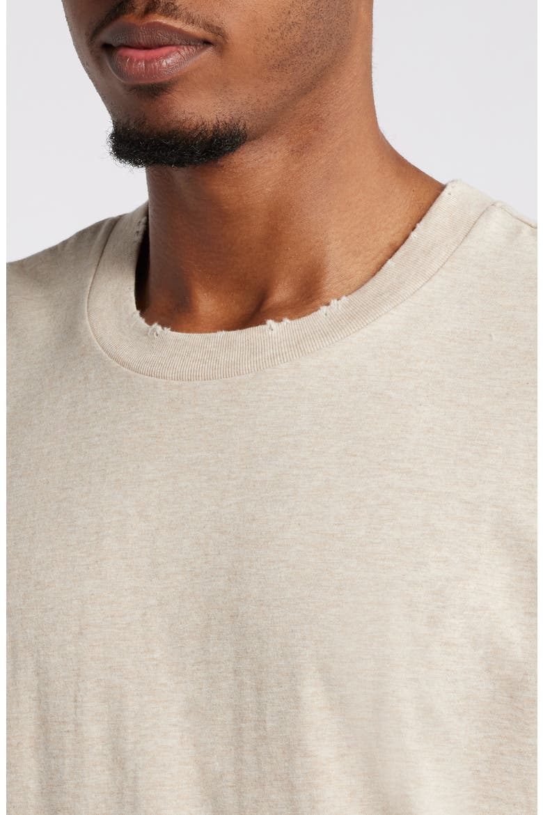 Core Oversize Organic Cotton Jersey T-Shirt, Alternate, color, OATMEAL