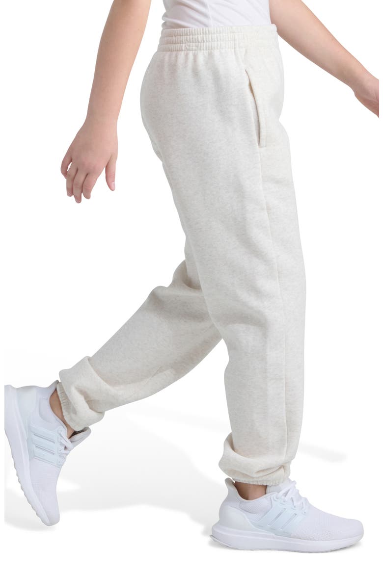 Kids' Minimal Logo Heather Sweat Pants, Alternate, color, TAN HEATHER