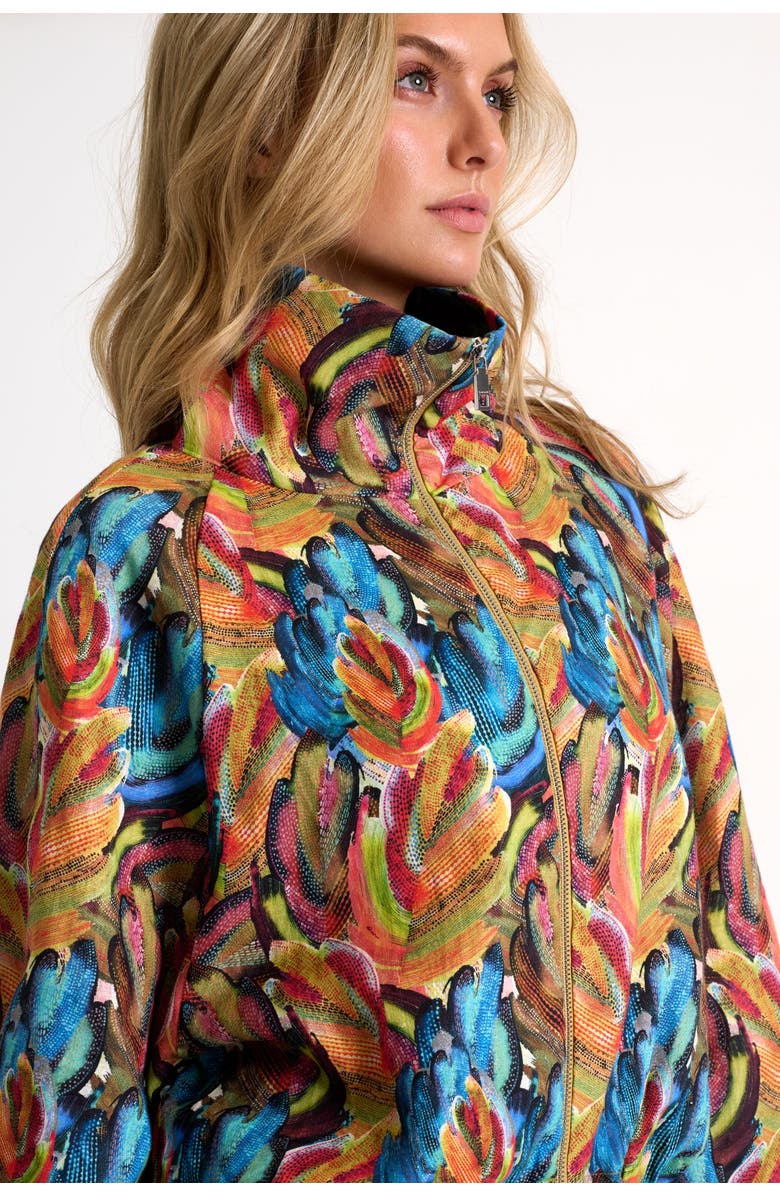 SHAN Linen Puffer Jacket, Alternate, color, Print