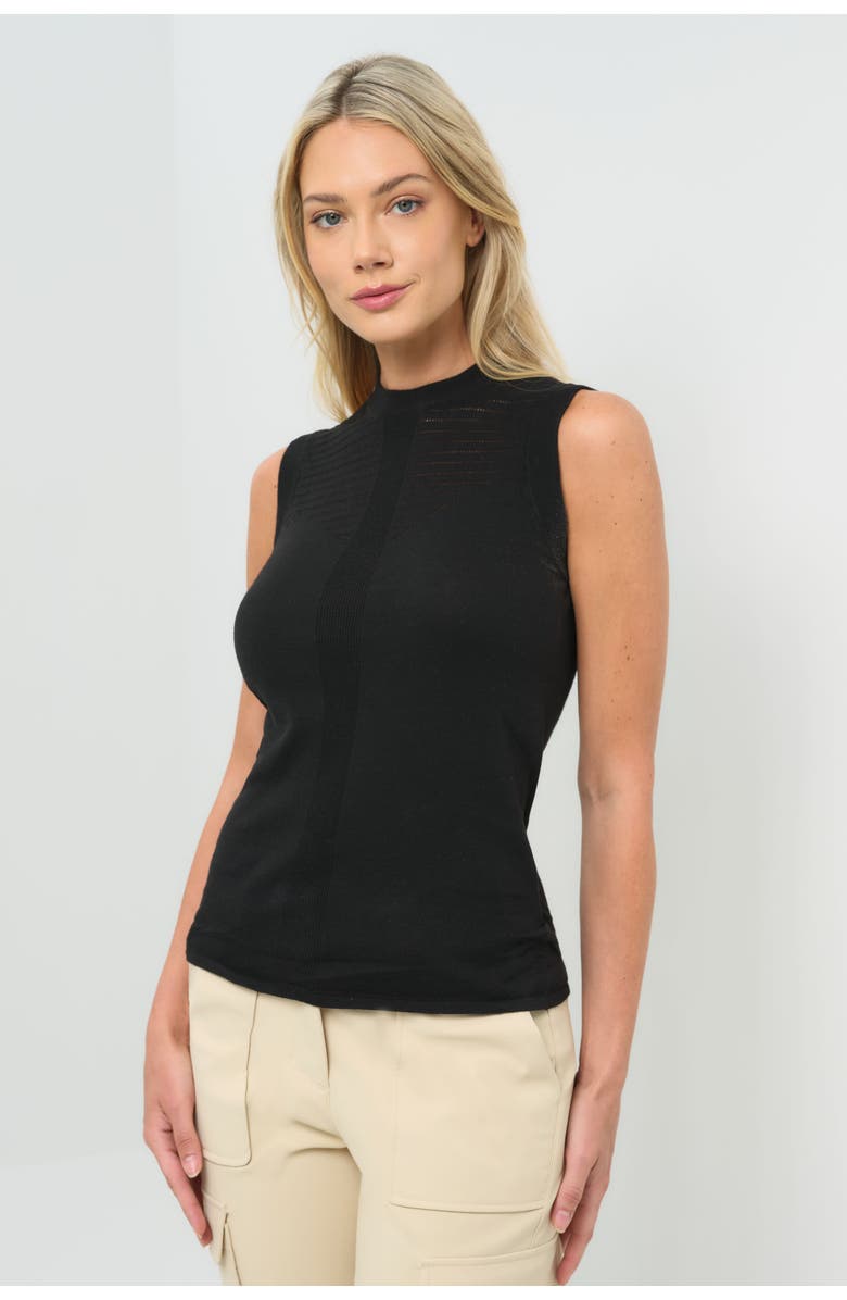 Anatomie Evie Sleeveless Sweater Knit Top, Main, color, Black