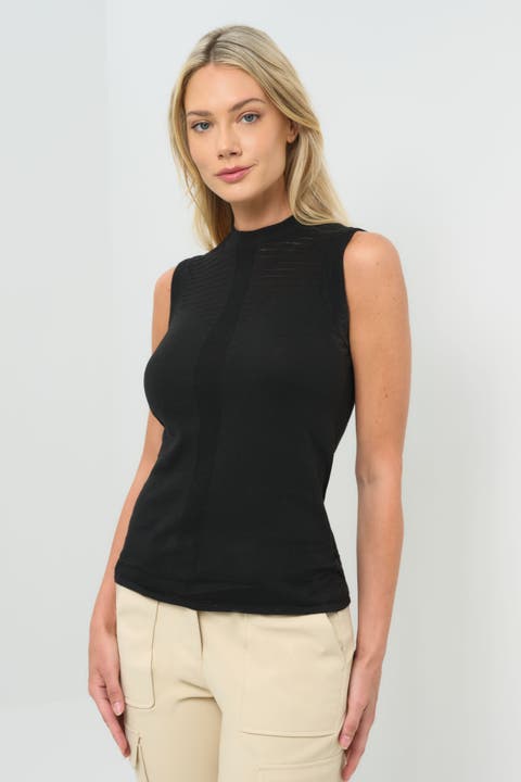 Evie Sleeveless Sweater Knit Top