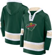 FANATICS Men's Fanatics  Green Minnesota Wild Inside Line Fleece Pullover Hoodie