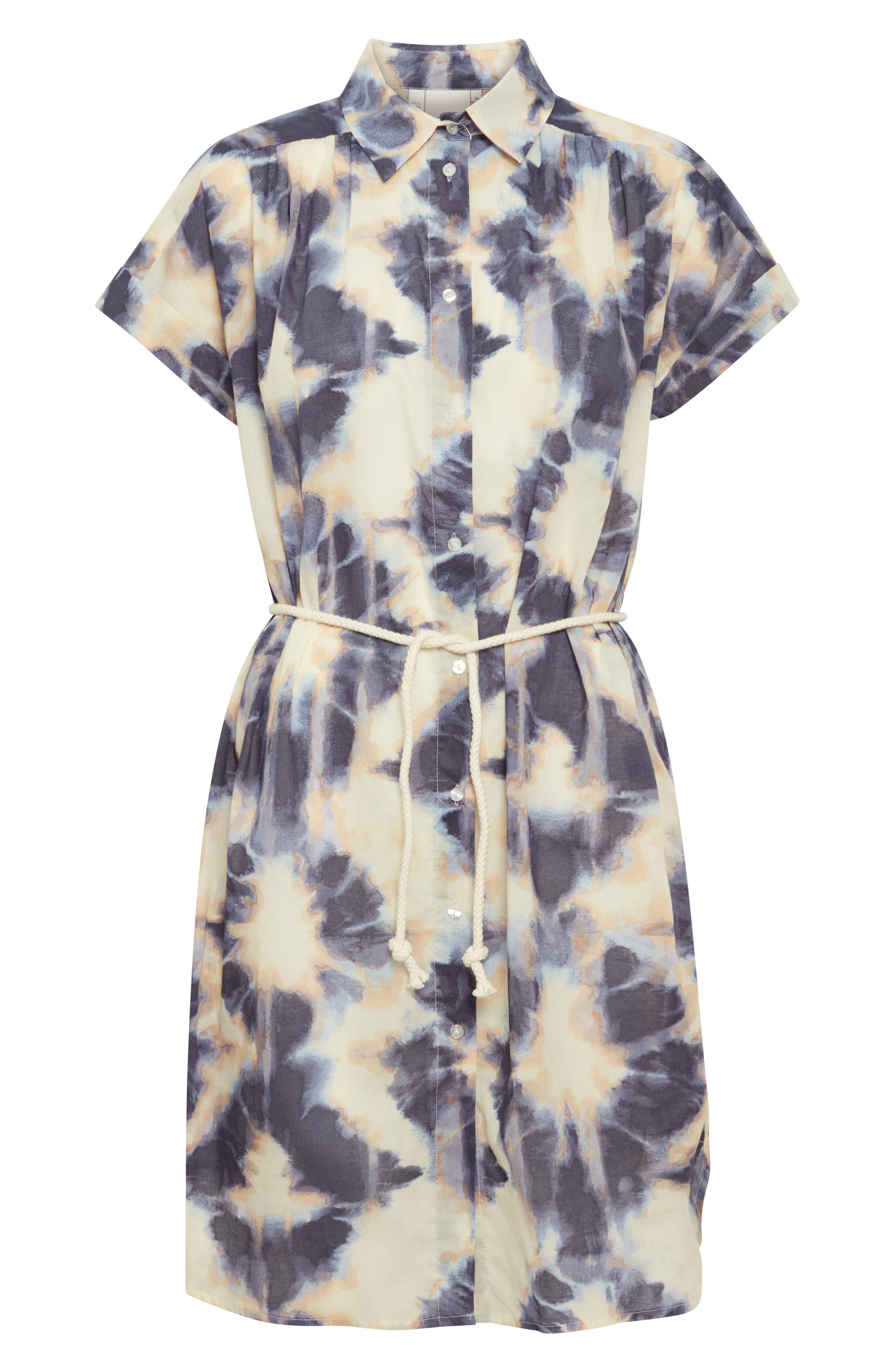 ICHI Emmeretta Printed Cotton Dress