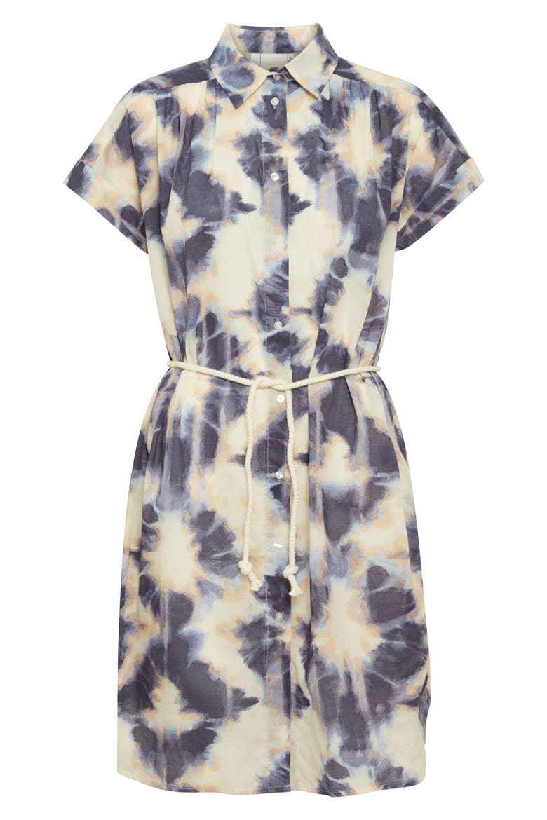 Emmeretta Printed Cotton Dress, Main, color, TIE DYE
