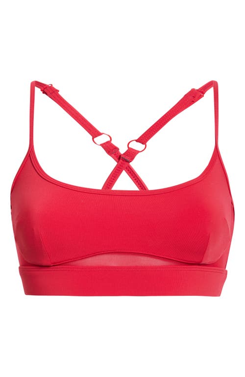 Mpg Sculpt Mesh Inset Sports Bra In White