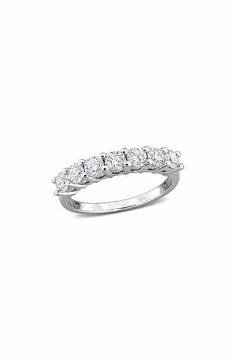 Created Forever Sterling Silver Lab Grown Diamond Anniversary Band Ring