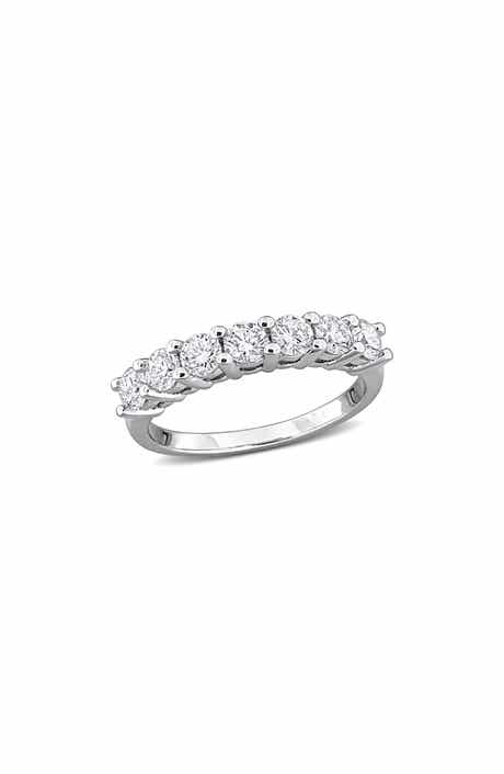 Created Forever Sterling Silver Lab Grown Diamond Anniversary Band Ring