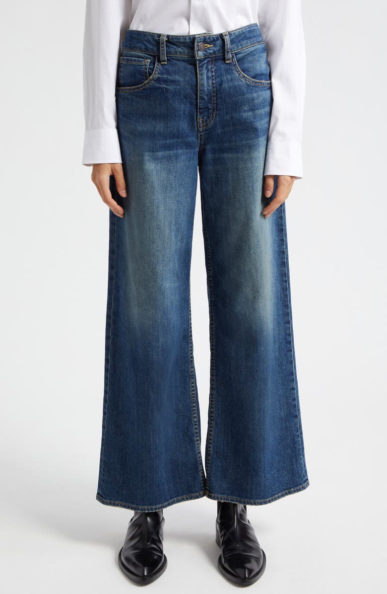 Nili Lotan Marlene High Waist Bootcut Jeans, Alternate, color, Classic Wash