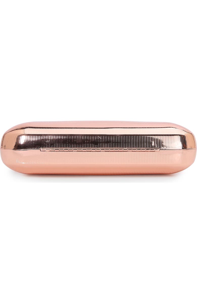 BERNESS Ribbed Clutch, Alternate, color, Champagne