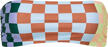 Maaji Chess Amalie Strapless Reversible Bikini Top | Nordstrom