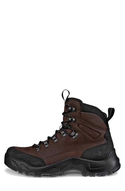 Ecco Offroad Waterproof Hiking Boot In Black/mocha