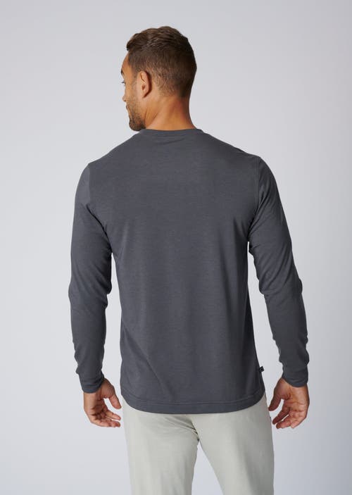 Leisure Lab Long Sleeve Everyday T-shirt In Slate