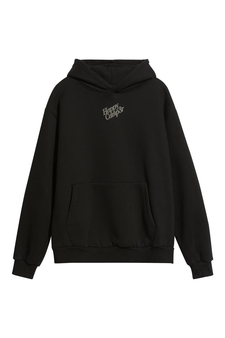 Puff Series Core Logo Cotton Blend Hoodie, Alternate, color, BLACK