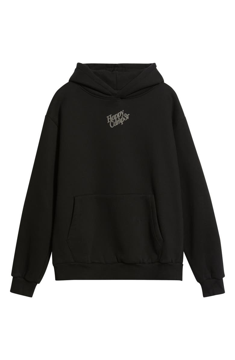 HAPPY CAMP3R Puff Series Core Logo Cotton Blend Hoodie, Alternate, color, Black
