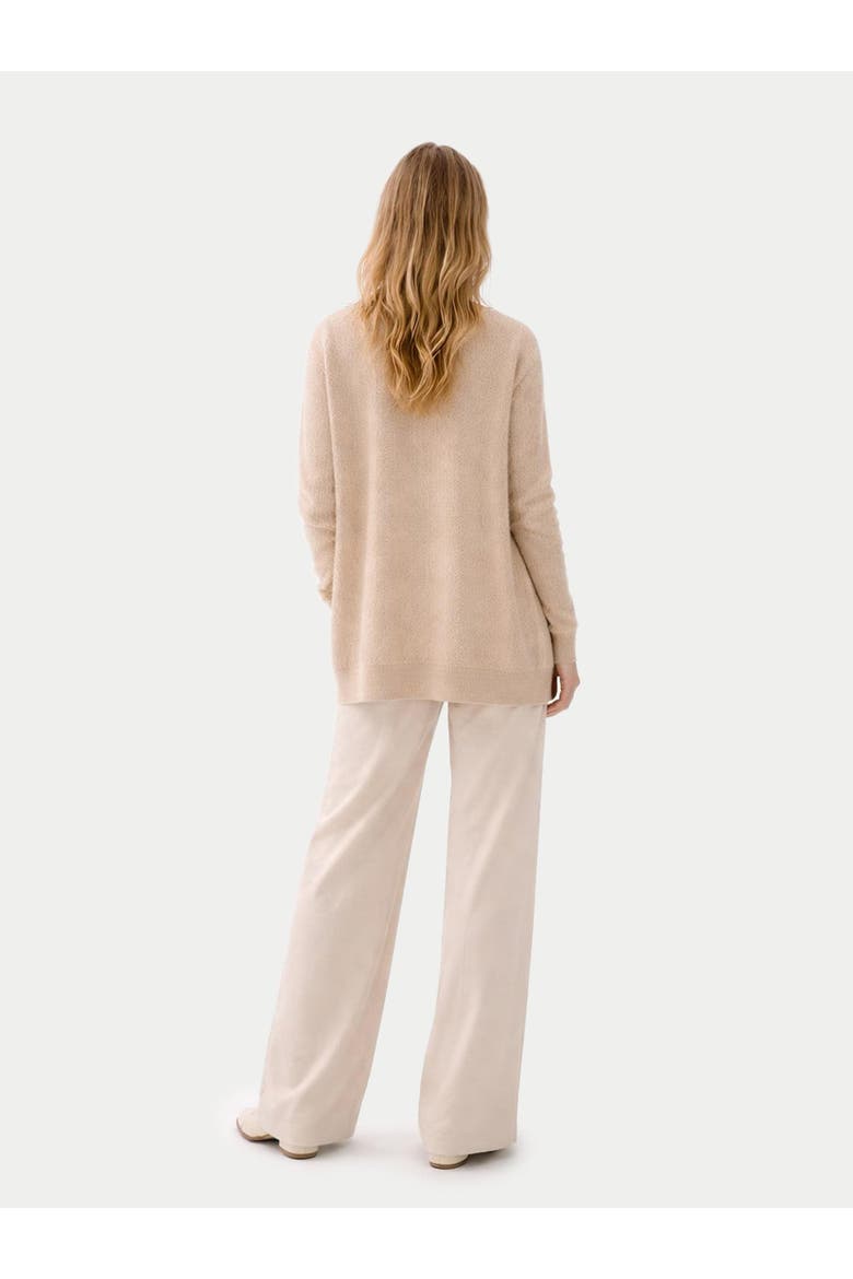 Ajour Knit Open front Cardigan, Alternate, color, beige