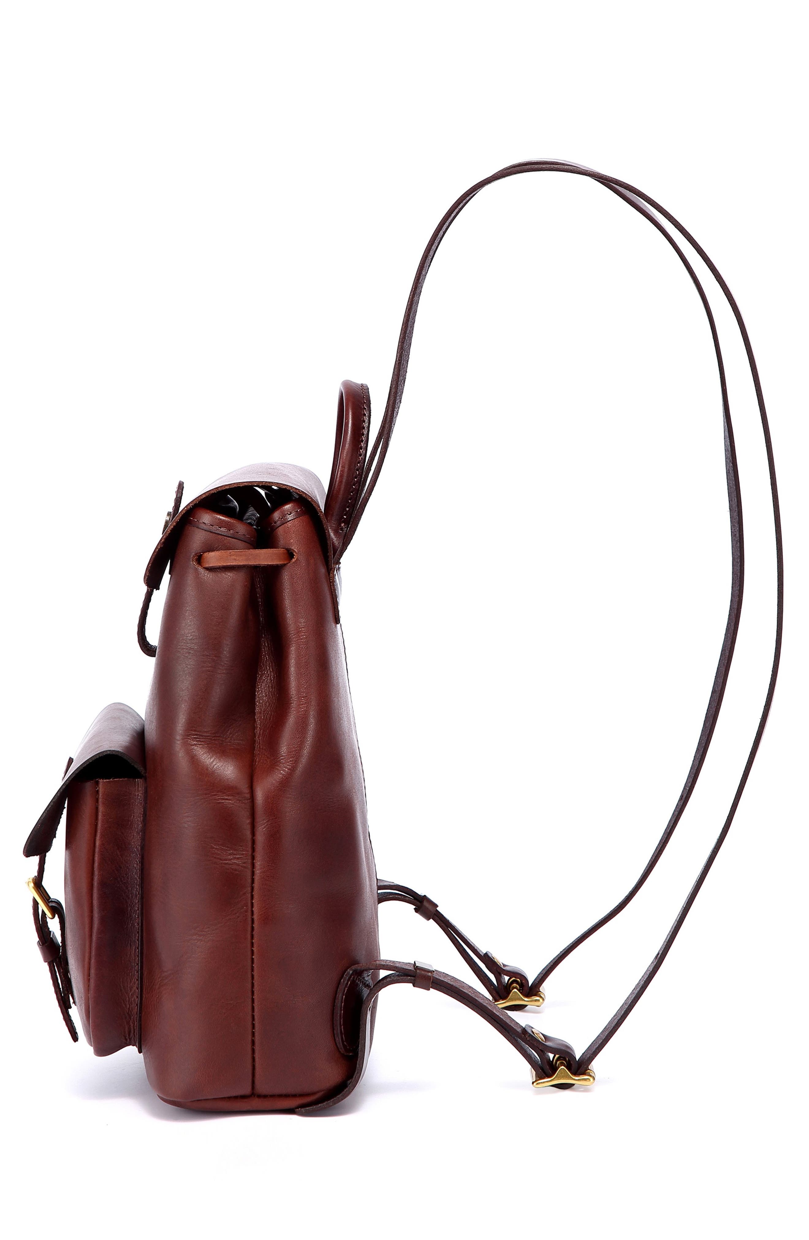 OLD TREND Isla Small Leather Backpack, Alternate, color, Brown