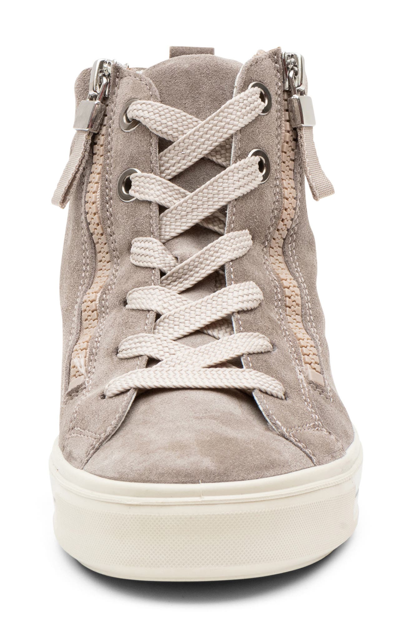 ara Camden High Top Sneaker, Alternate, color, Moon