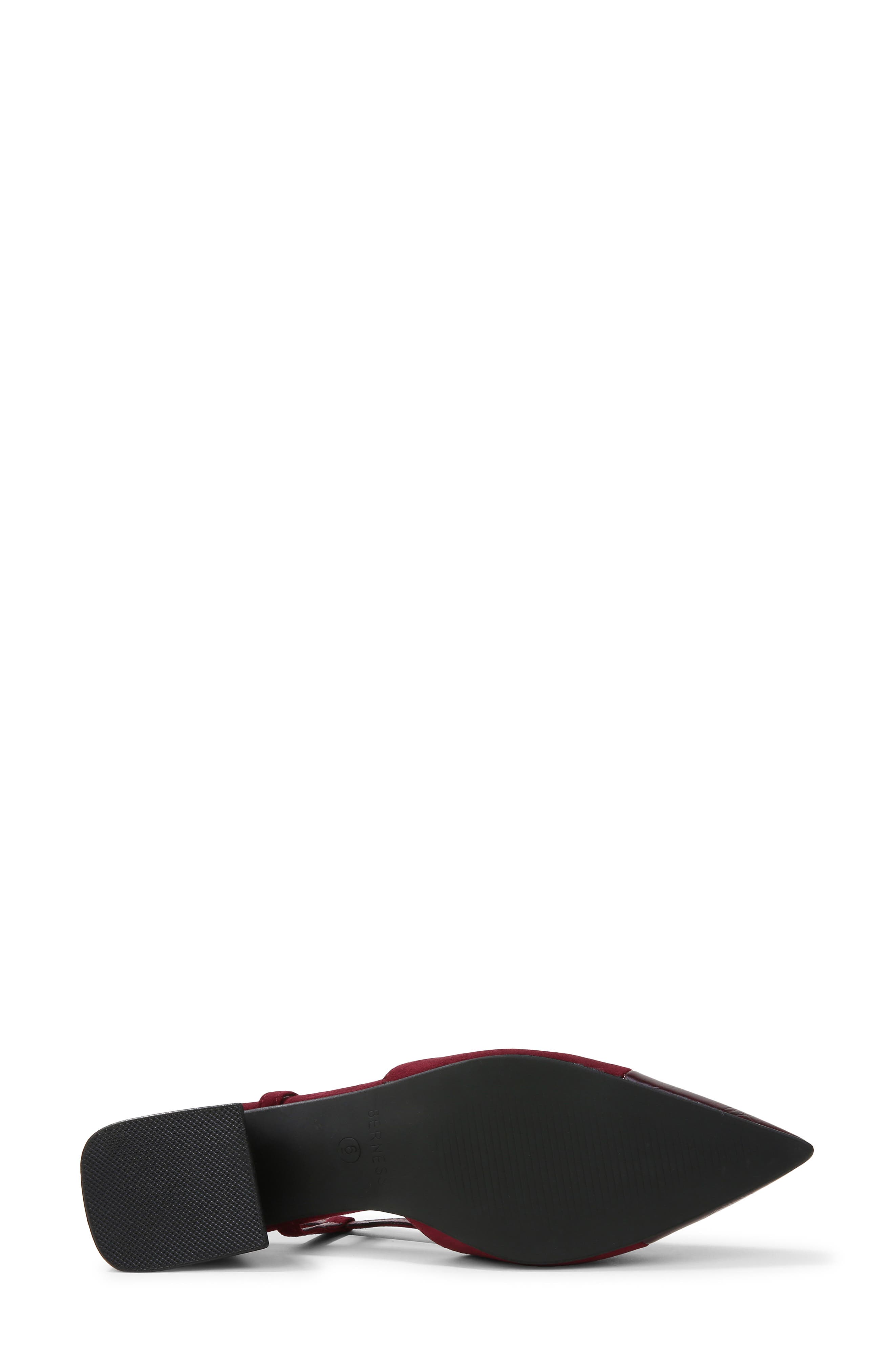 Slingback Block Heel Pump, Alternate, color, WINE