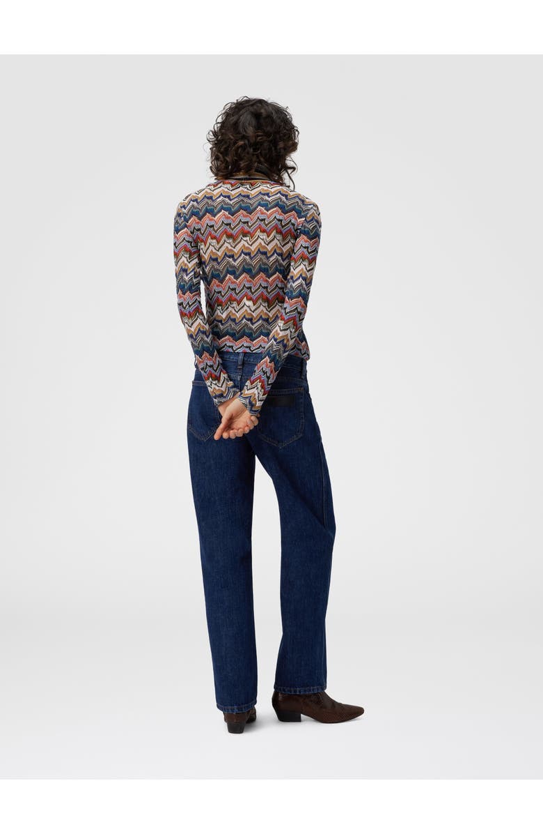 Missoni Slim Fit High-neck Sweater In Embroidered Lace, Alternate, color, Multicoloured
